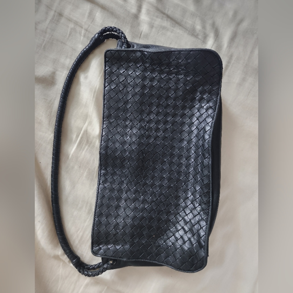 Vintage Bottega Veneta Intrecciato Shoulder Bag